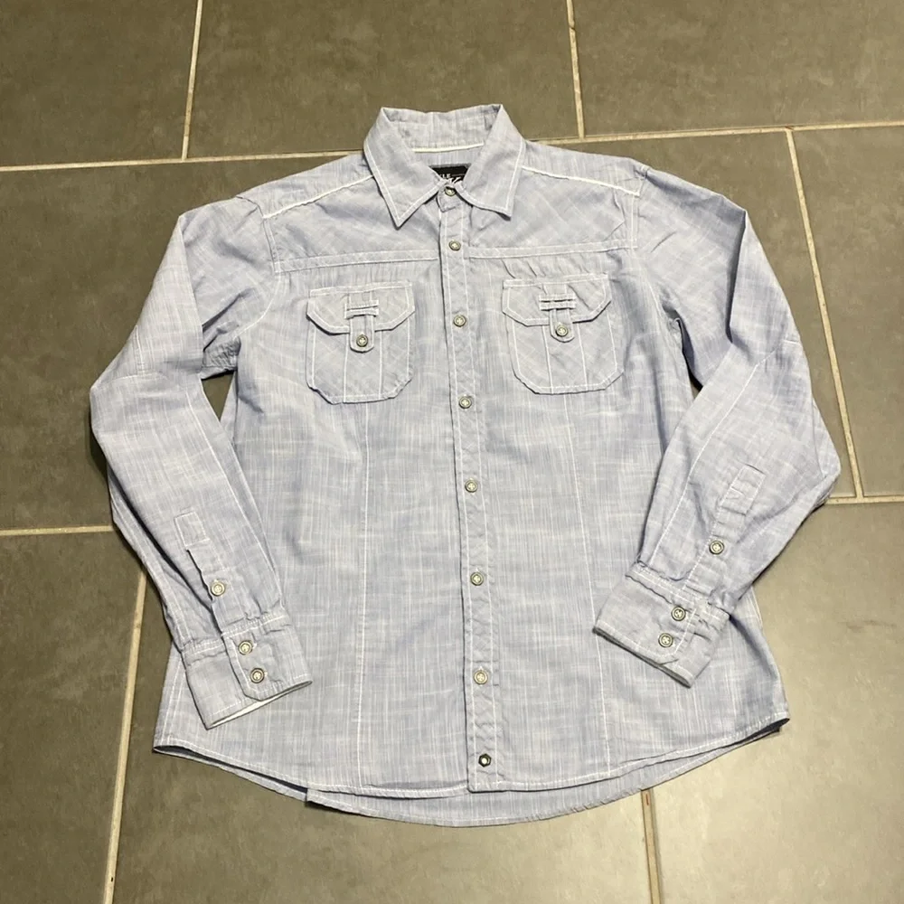Buckle Black athletic fit long sleeved button down. Size Medium